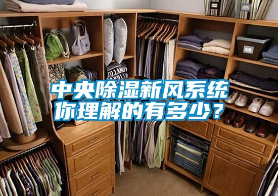 中央除濕新風(fēng)系統(tǒng)你理解的有多少？