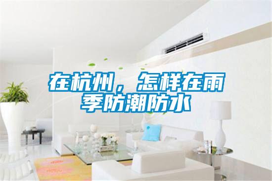 在杭州，怎樣在雨季防潮防水