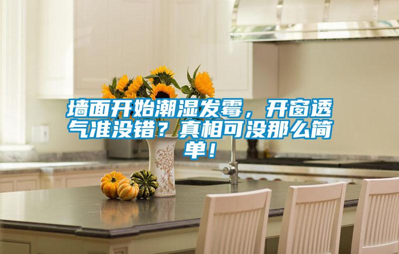 墻面開始潮濕發(fā)霉，開窗透氣準沒錯？真相可沒那么簡單！