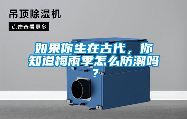 如果你生在古代，你知道梅雨季怎么防潮嗎？