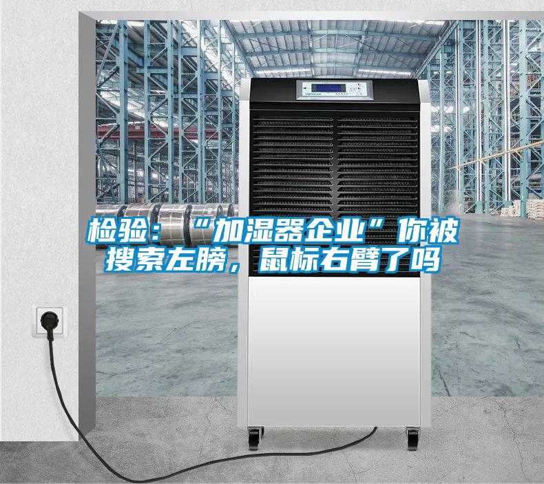 檢驗：“加濕器企業(yè)”你被搜索左膀，鼠標右臂了嗎