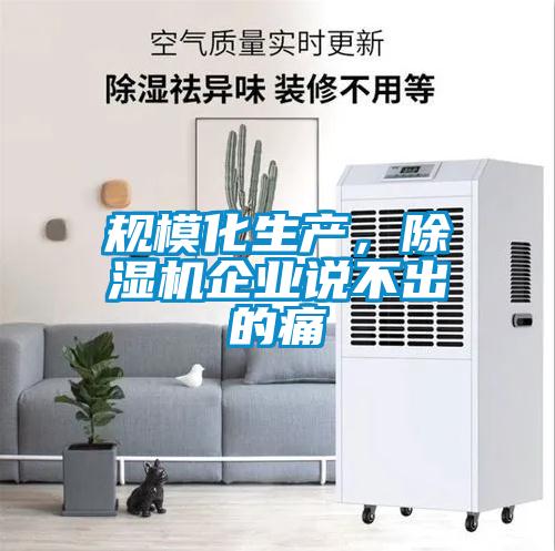 規(guī)?；a(chǎn)，除濕機(jī)企業(yè)說不出的痛