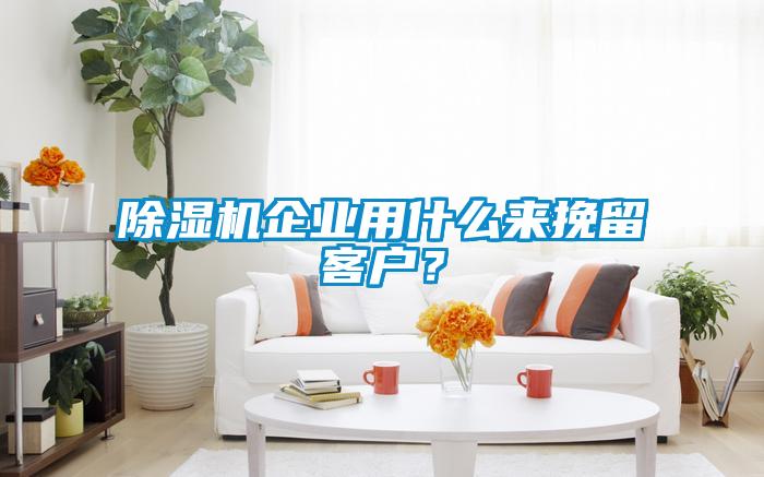 除濕機(jī)企業(yè)用什么來挽留客戶？