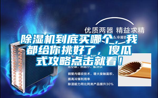 除濕機(jī)到底買哪個(gè)，我都給你挑好了，傻瓜式攻略點(diǎn)擊就看！