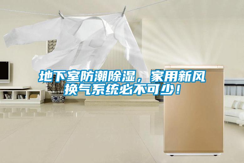 地下室防潮除濕，家用新風(fēng)換氣系統(tǒng)必不可少！