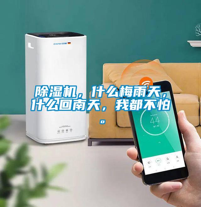 除濕機，什么梅雨天，什么回南天，我都不怕。