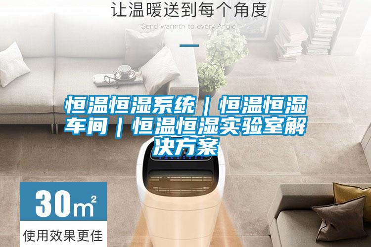 恒溫恒濕系統(tǒng)|恒溫恒濕車間|恒溫恒濕實(shí)驗(yàn)室解決方案