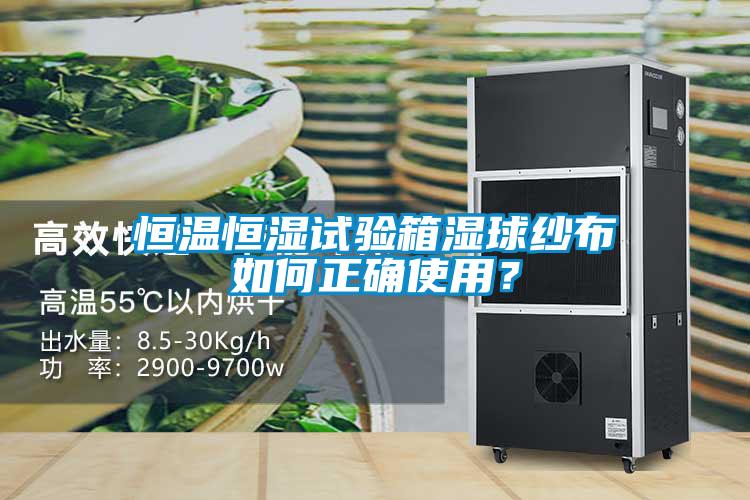 恒溫恒濕試驗(yàn)箱濕球紗布如何正確使用？