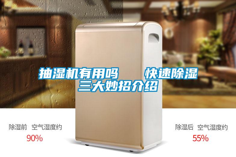 抽濕機(jī)有用嗎 快速除濕三大妙招介紹