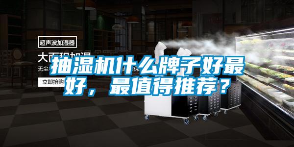 抽濕機什么牌子好最好，最值得推薦？