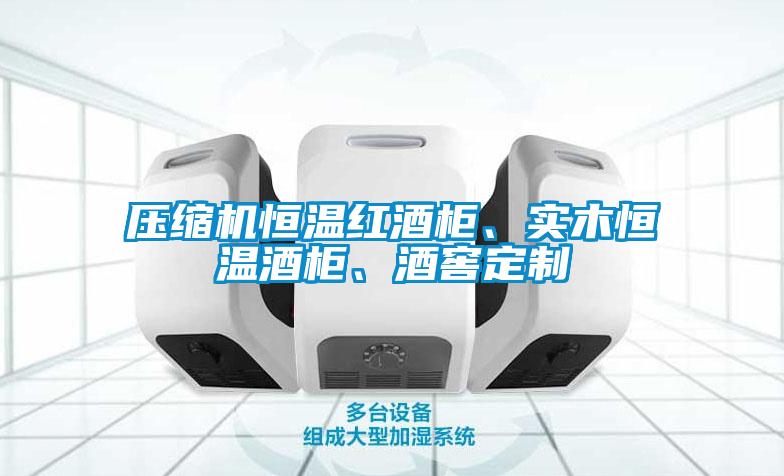 壓縮機恒溫紅酒柜、實木恒溫酒柜、酒窖定制