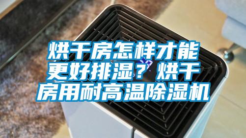 烘干房怎樣才能更好排濕？烘干房用耐高溫除濕機