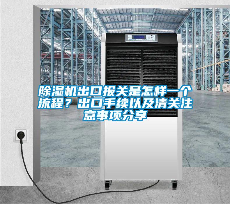 除濕機(jī)出口報(bào)關(guān)是怎樣一個(gè)流程？出口手續(xù)以及清關(guān)注意事項(xiàng)分享