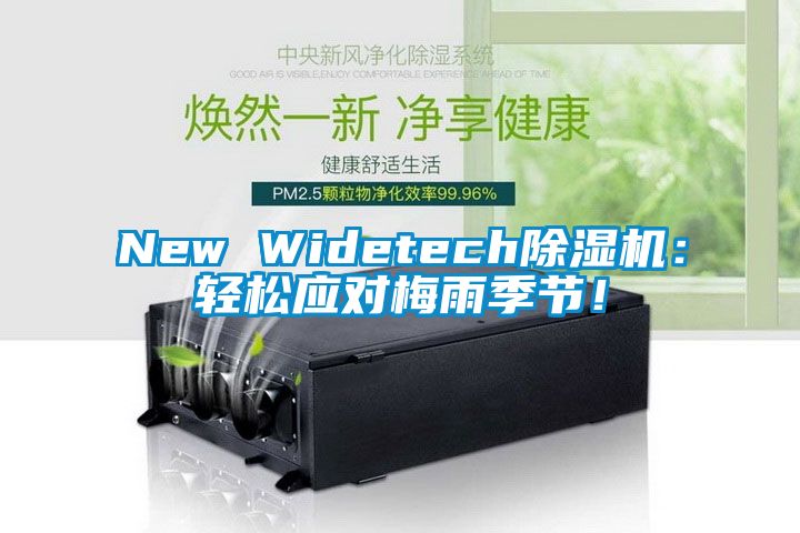 New Widetech除濕機：輕松應(yīng)對梅雨季節(jié)！