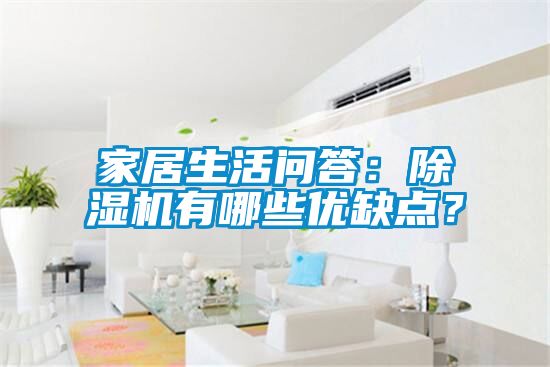 家居生活問答：除濕機有哪些優(yōu)缺點？
