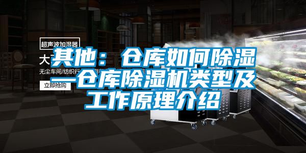 其他:倉(cāng)庫(kù)如何除濕—倉(cāng)庫(kù)除濕機(jī)類型及工作原理介紹