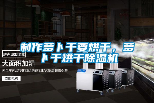 制作蘿卜干要烘干，蘿卜干烘干除濕機