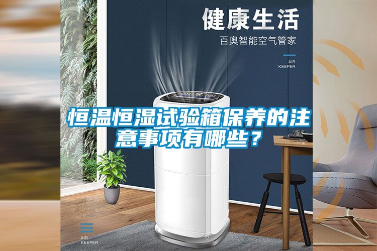 恒溫恒濕試驗箱保養(yǎng)的注意事項有哪些？