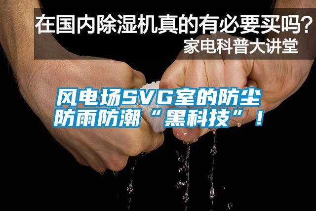 風(fēng)電場(chǎng)SVG室的防塵防雨防潮“黑科技”！